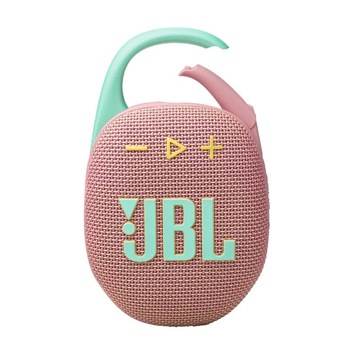 JBL Clip 5 | Haut-parleur à mousqueton portable - Bluetooth - IP67 - Rose-Sonxplus Sorel