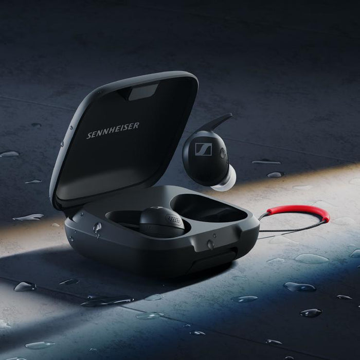 Sennheiser Momentum Sport | Écouteurs intra-auriculaires - Sans fil - Réduction active du bruit - Noir-Sonxplus Sorel