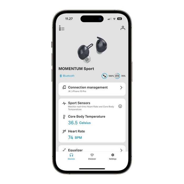 Sennheiser Momentum Sport | Écouteurs intra-auriculaires - Sans fil - Réduction active du bruit - Olive-Sonxplus Sorel