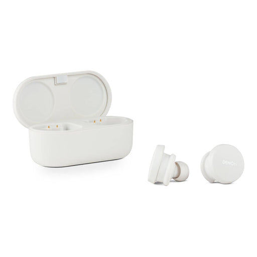Denon PERL | Écouteurs intra-auriculaires - Sans fil - Bluetooth - Technologie Masimo Adaptive Acoustic - Blanc-Sonxplus Sorel