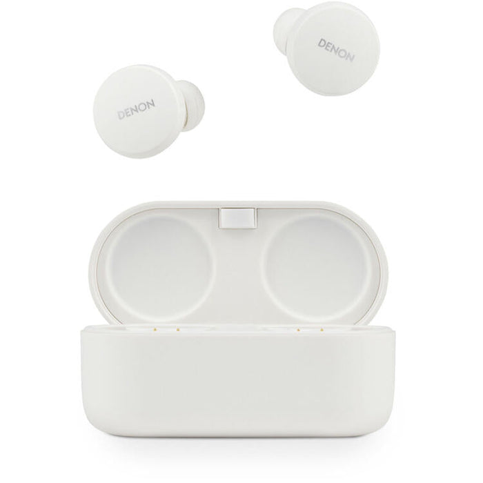 Denon PERL | Écouteurs intra-auriculaires - Sans fil - Bluetooth - Technologie Masimo Adaptive Acoustic - Blanc-Sonxplus Sorel
