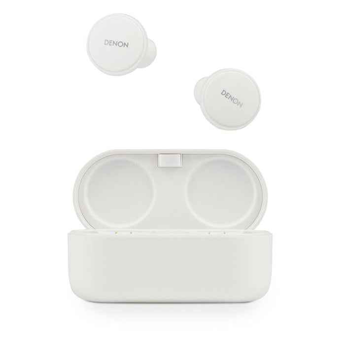 Denon PERL PRO | Écouteurs intra-auriculaires - Sans fil - Bluetooth - Technologie Masimo Adaptive Acoustic - Blanc-Sonxplus Sorel