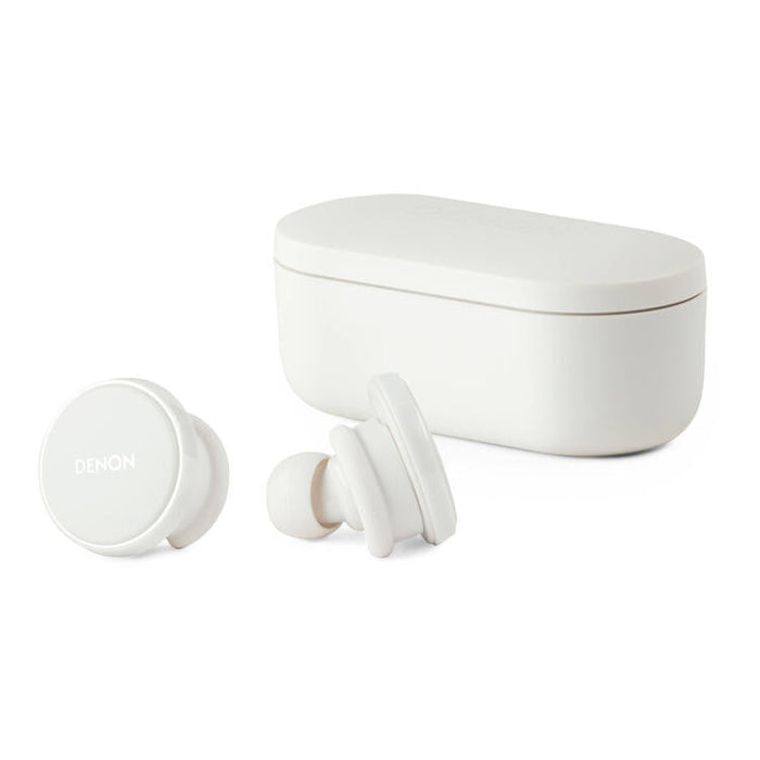 Denon PERL PRO | Écouteurs intra-auriculaires - Sans fil - Bluetooth - Technologie Masimo Adaptive Acoustic - Blanc-Sonxplus Sorel
