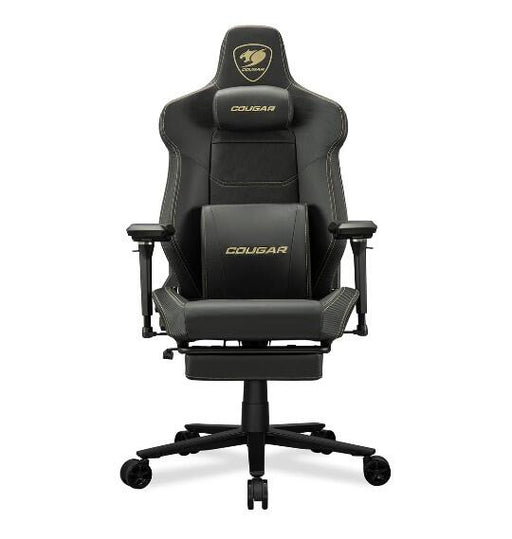 Cougar Armor Evo M | Chaise de jeu - Coussin lombaire - Accoudoir réglable 5D - Noir/Or-Sonxplus Sorel