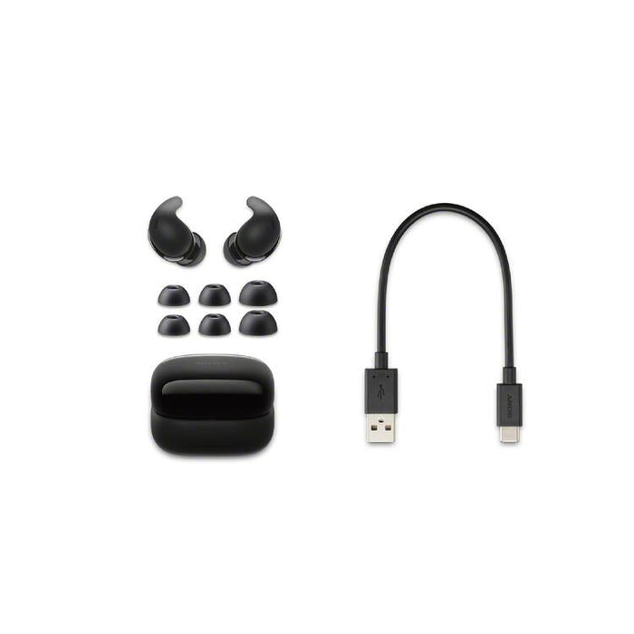 Sony LinkBuds Fit | Écouteurs intra-auriculaires - 100% Sans fil - Bluetooth - Microphone - Suppression active du bruit - Noir-Sonxplus Sorel