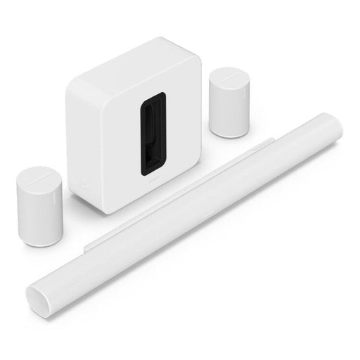 Sonos | Ensemble immersif haut de gamme avec Arc Ultra - 9.1.4 Canaux + 2 Era 100 + Sub 4 - Blanc-Sonxplus Sorel