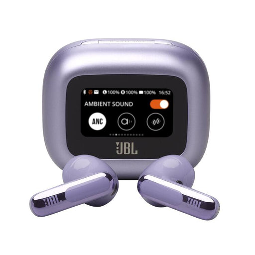 JBL Live Flex 3 | Écouteurs intra-auriculaire - Sans fil - Réduction de bruit - Écran tactile 1,45" - Mauve | Sonxplus Sorel