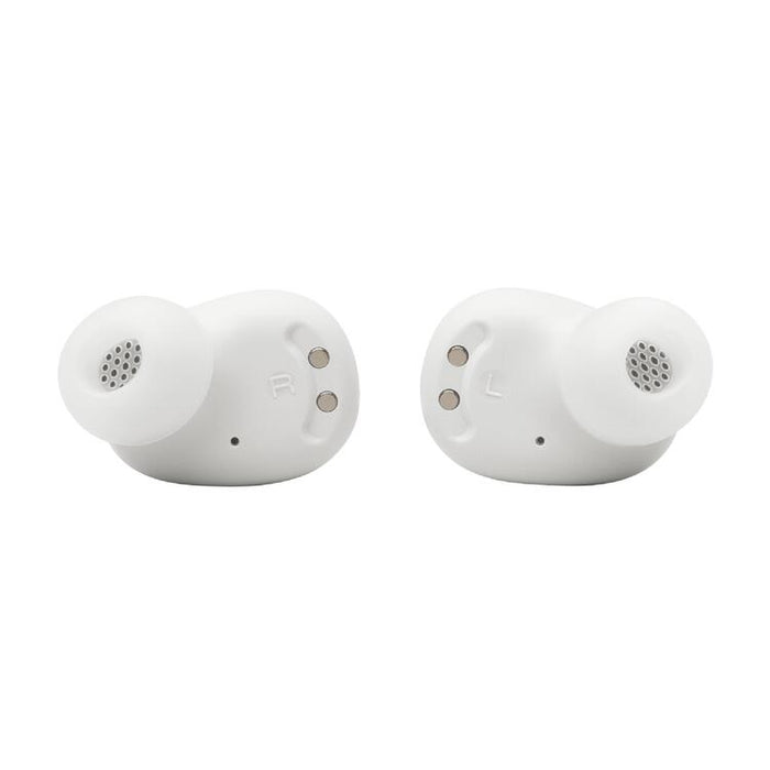 JBL Vibe Buds 2 | Écouteurs intra-auriculaires - Sans fil - Bluetooth - Technologie Smart Ambient - Blanc | Sonxplus Sorel