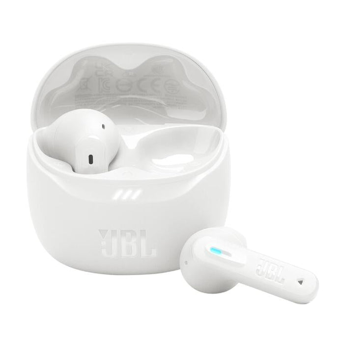 JBL Tune Flex 2 | Écouteurs intra-auriculaires - 100% Sans fil - Bluetooth - Réduction de bruit - 6 Microphones - IP54 - Blanc-Sonxplus Sorel