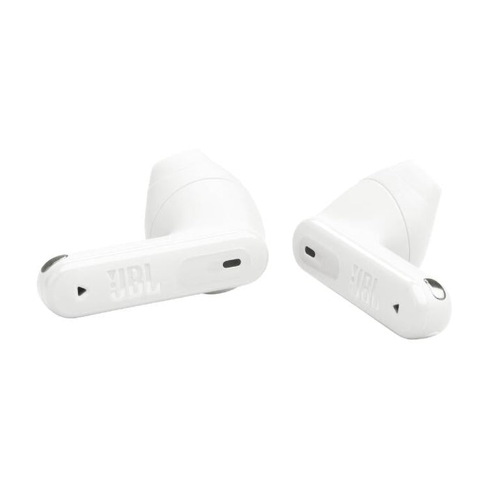 JBL Tune Flex 2 | Écouteurs intra-auriculaires - 100% Sans fil - Bluetooth - Réduction de bruit - 6 Microphones - IP54 - Blanc-Sonxplus Sorel