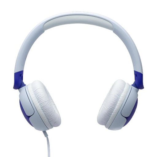 JBL JR320 | Écouteurs filaires circum-auriculaires pour enfant - JBL Safe Sound - Microphone - Bleu | Sonxplus Sorel