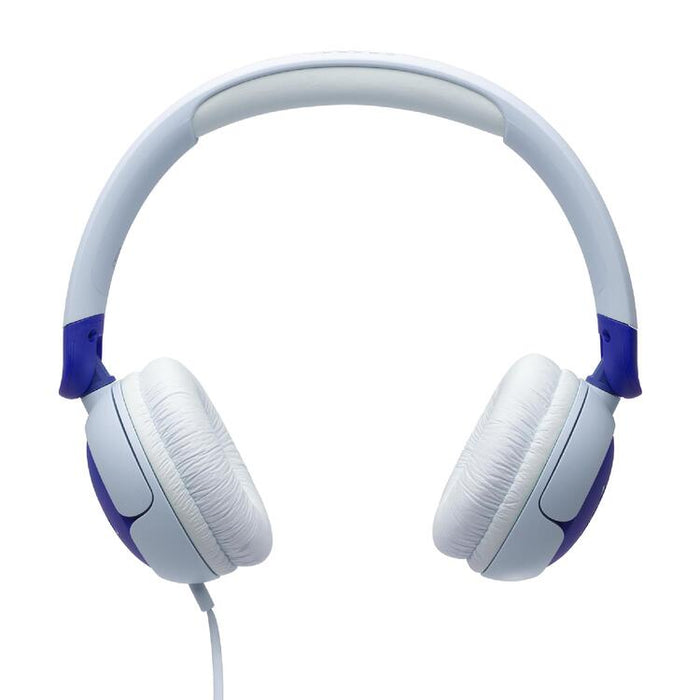 JBL JR320 | Écouteurs filaires circum-auriculaires pour enfant - JBL Safe Sound - Microphone - Bleu | Sonxplus Sorel