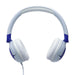 JBL JR320 | Écouteurs filaires circum-auriculaires pour enfant - JBL Safe Sound - Microphone - Bleu | Sonxplus Sorel