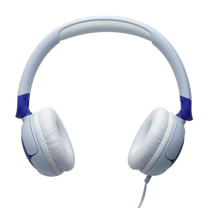 JBL JR320 | Écouteurs filaires circum-auriculaires pour enfant - JBL Safe Sound - Microphone - Bleu | Sonxplus Sorel