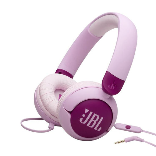 JBL JR320 | Écouteurs filaires circum-auriculaires pour enfant - JBL Safe Sound - Microphone - Mauve | Sonxplus Sorel