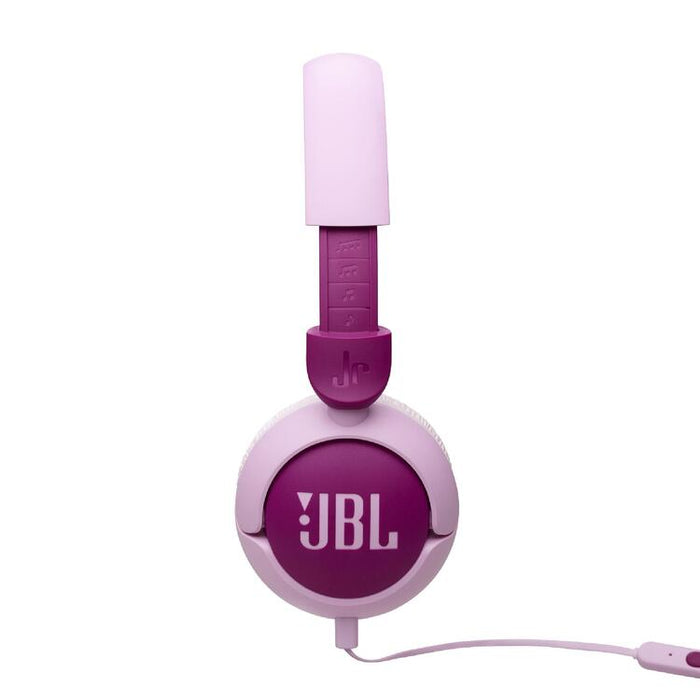 JBL JR320 | Écouteurs filaires circum-auriculaires pour enfant - JBL Safe Sound - Microphone - Mauve | Sonxplus Sorel