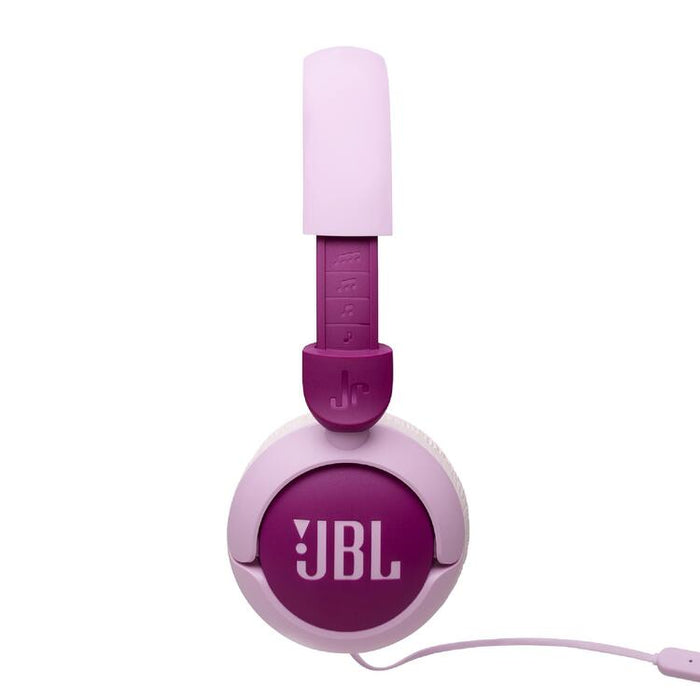 JBL JR320 | Écouteurs filaires circum-auriculaires pour enfant - JBL Safe Sound - Microphone - Mauve | Sonxplus Sorel