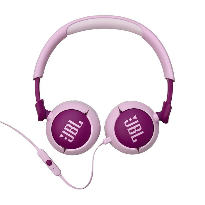 JBL JR320 | Écouteurs filaires circum-auriculaires pour enfant - JBL Safe Sound - Microphone - Mauve | Sonxplus Sorel