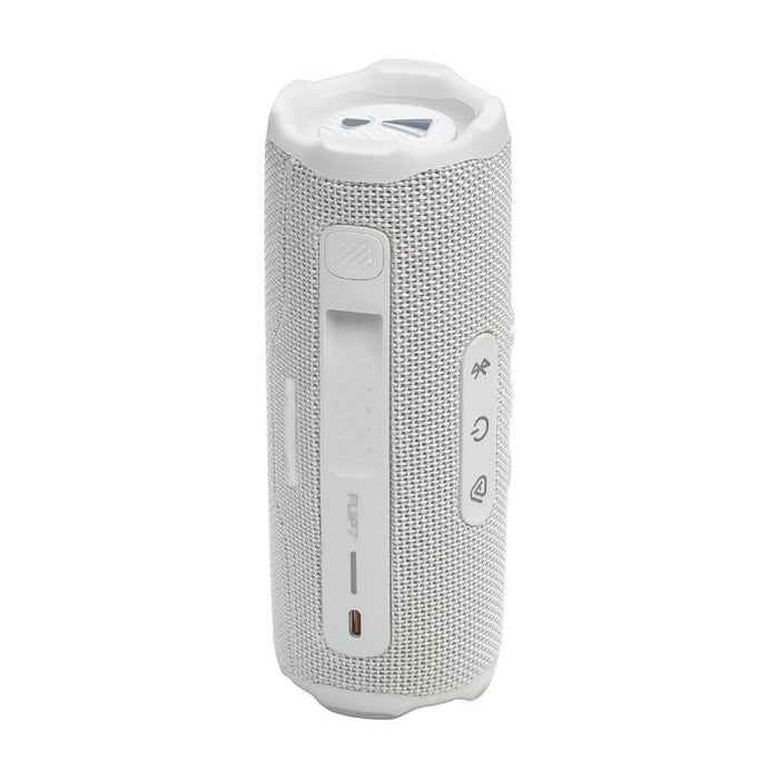 JBL Flip 7 | Haut-parleur portable - Bluetooth - Étanche - Jusqu'à 14 heures d'autonomie - Blanc | Sonxplus Sorel