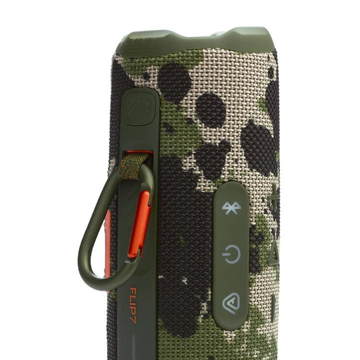 JBL Flip 7 | Haut-parleur portable - Bluetooth - Étanche - Jusqu'à 14 heures d'autonomie - Camouflage | Sonxplus Sorel
