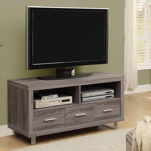 Monarch Specialties I 3250 | Meuble TV - 48" - 3 Tiroirs - Taupe foncé-Sonxplus Sorel