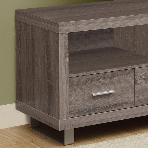 Monarch Specialties I 3250 | Meuble TV - 48" - 3 Tiroirs - Taupe foncé-Sonxplus Sorel