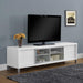 Monarch Specialties I2537 | Meuble Téléviseur - 70" - Blanc-Sonxplus Sorel