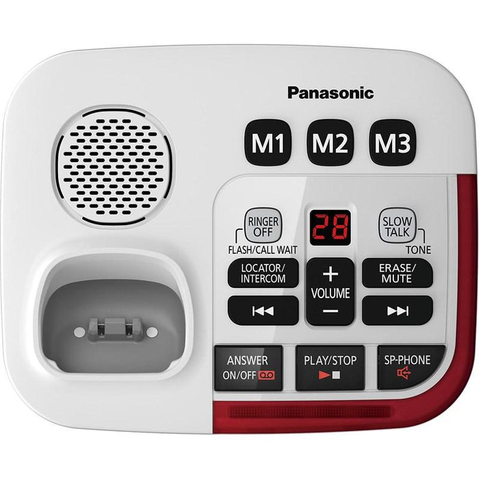 Panasonic KX-TGM490S | Téléphone sans fil - 1 combiné - Répondeur - Amplifié 3X - Argenté-Sonxplus Sorel