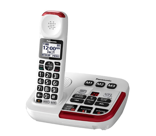 Panasonic KX-TGM470W | Téléphone sans fil - 1 combiné - Répondeur - Amplifié 2X - Blanc-Sonxplus Sorel