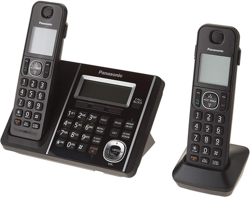 Panasonic KX-TGF342B | Téléphone sans fil - 2 combinés - Répondeur - Noir-Sonxplus Sorel