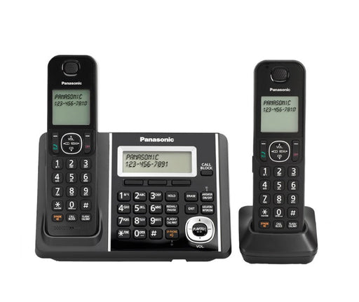 Panasonic KX-TGF342B | Téléphone sans fil - 2 combinés - Répondeur - Noir-Sonxplus Sorel