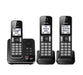 Panasonic KX-TGD393B | Téléphone sans fil - 3 combinés - Répondeur - Noir-Sonxplus Sorel