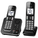 Panasonic KX-TGD392B | Téléphone sans fil - 2 combinés - Répondeur - Noir-Sonxplus Sorel
