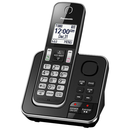 Panasonic KX-TGD392B | Téléphone sans fil - 2 combinés - Répondeur - Noir-Sonxplus Sorel