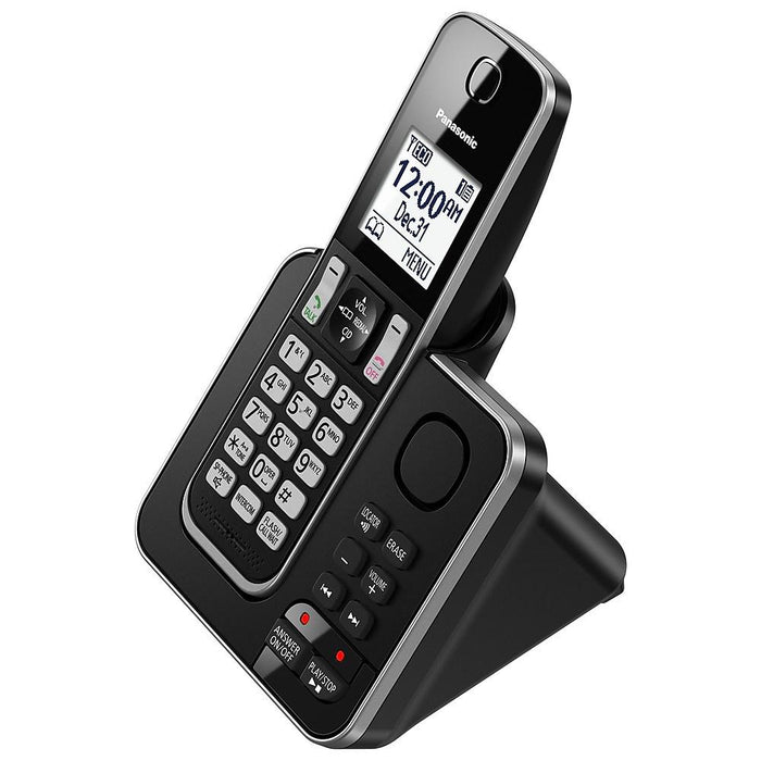 Panasonic KX-TGD392B | Téléphone sans fil - 2 combinés - Répondeur - Noir-Sonxplus Sorel