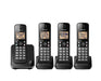 Panasonic KX-TGC384B | Téléphone sans fil - 4 combinés - Noir-Sonxplus Sorel