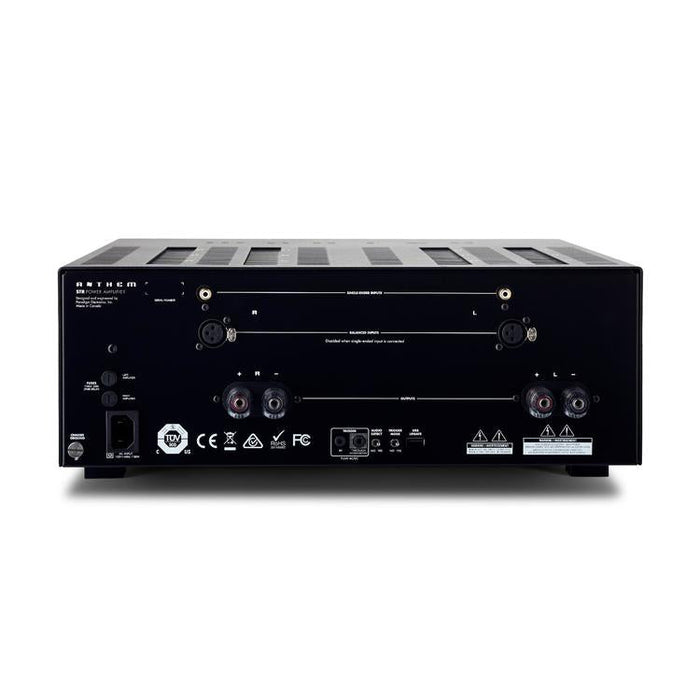 Anthem | Amplificateur de puissance STR - 2 Canaux - Transformateurs toroïdaux massifs - Noir-Sonxplus Sorel