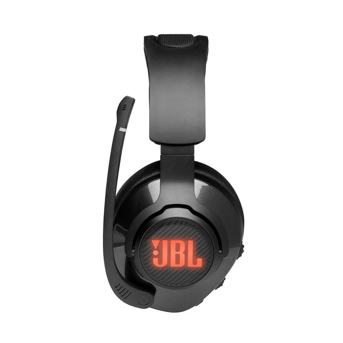 JBL Quantum 400 | Casque de jeu filaire circum-auriculaire - Micro rétractable - USB - Noir-Sonxplus Sorel