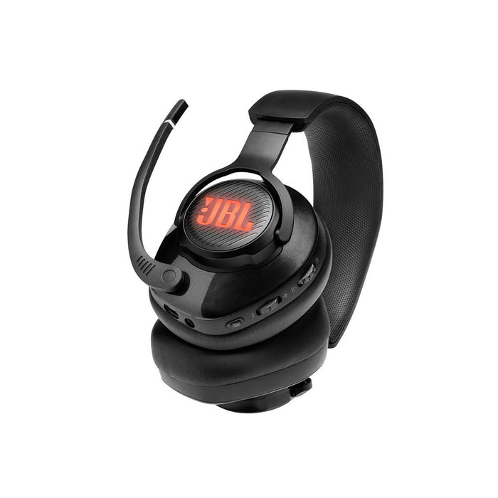 JBL Quantum 400 | Casque de jeu filaire circum-auriculaire - Micro rétractable - USB - Noir-Sonxplus Sorel