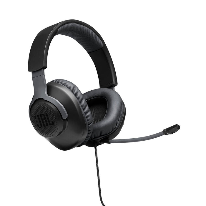 JBL Quantum 100 | Casque de jeu filaire circum-auriculaire - Noir-Sonxplus Sorel