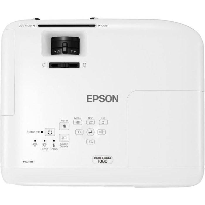 Epson Home Cinema 1080 | Projecteur 3LCD Cinéma maison - 16:9 - HD - 1080p - Blanc-Sonxplus Sorel