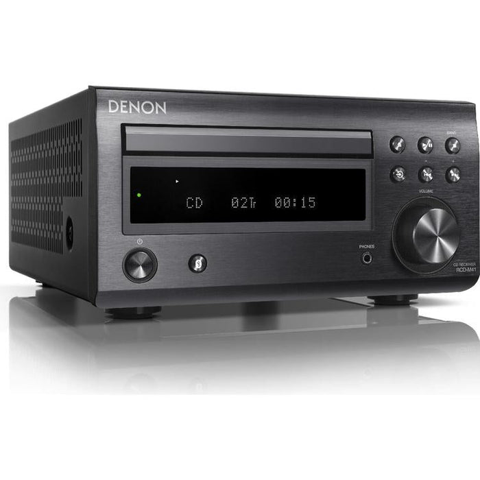 Denon DM-41SBK | Micro-Chaîne Hi-Fi sans fil - 2 Canaux - Bluetooth - Noir-Sonxplus Sorel