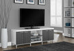 Monarch Specialties I 2591 | Meuble TV - 60" - 1 Tiroir - Blanc/Gris-Sonxplus Sorel