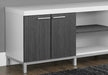 Monarch Specialties I 2591 | Meuble TV - 60" - 1 Tiroir - Blanc/Gris-Sonxplus Sorel