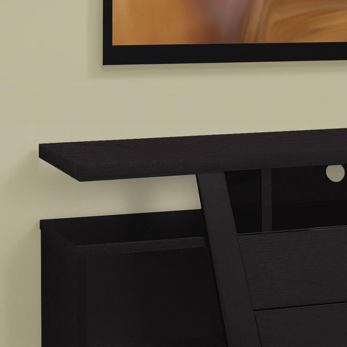 Monarch Specialties I2720 | Meuble TV - 60" - 2 Tiroirs de rangement - Espresso-Sonxplus Sorel