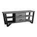 Monarch Specialties I2762 | Meuble TV - 60" - 2 Tiroirs de rangement - Gris/Noir-Sonxplus Sorel