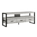 Monarch Specialties I2821 | Meuble TV - 60" - 3 Tiroirs - Gris-Sonxplus Sorel