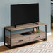 Monarch Specialties I2872 | Meuble TV - 48" - 2 Tiroirs de rangement - Taupe foncé-Sonxplus Sorel