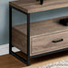 Monarch Specialties I2872 | Meuble TV - 48" - 2 Tiroirs de rangement - Taupe foncé-Sonxplus Sorel