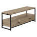Monarch Specialties I2872 | Meuble TV - 48" - 2 Tiroirs de rangement - Taupe foncé-Sonxplus Sorel